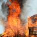 Fire overtakes an old barn during a training exercise and controlled burn in 6700 block of Warner Rd. in Pittsfield Township on Thursday, May 9, 2013. Melanie Maxwell I AnnArbor.com
